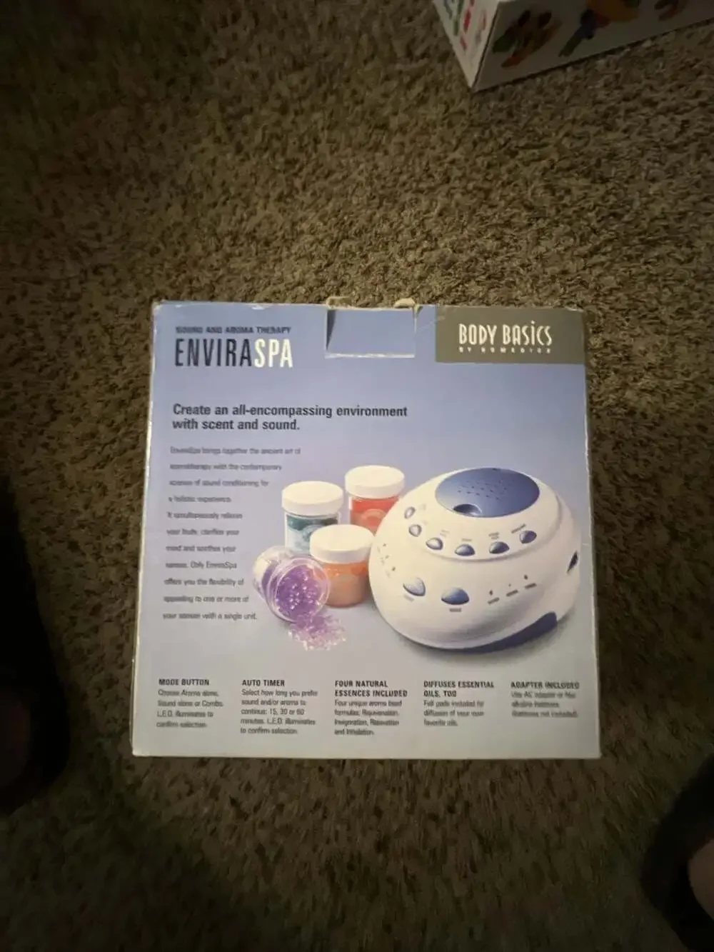 Body Basics by Homedics EnviraSpa Sound and Aroma Therapy Machine